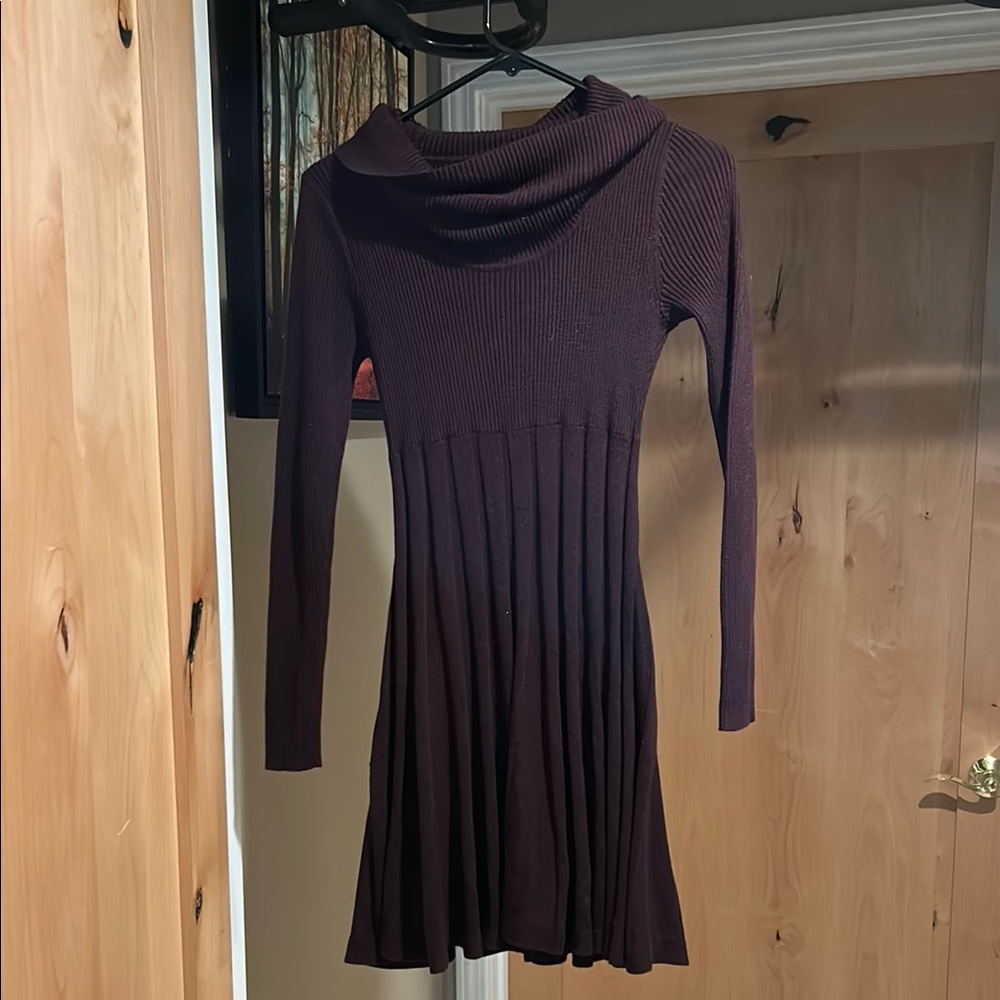 Calvin Klein Purple Long Sleeve Sheath Dress
